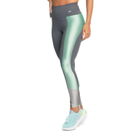 Imagem de Legging Feminina Recortes Mescla Massam Fitness