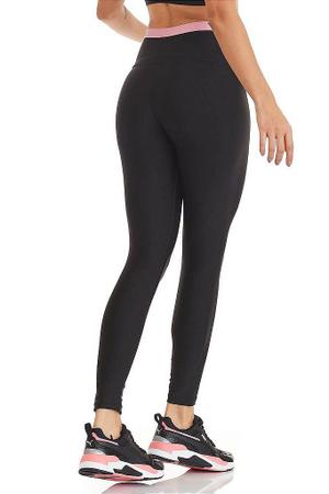 Calça Legging Joy em Suplex de Poliamida Cinza