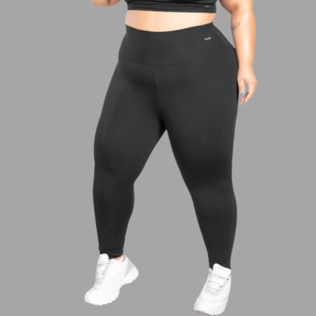 Legging Plus Size Cal a Legue Grossa Flanelada Academia BLANCO