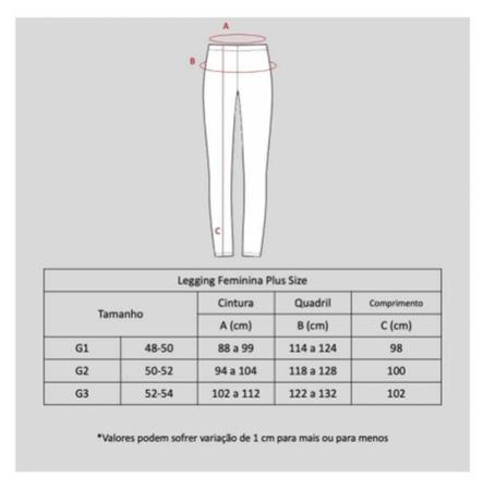 Imagem de Legging Plus Size Compressora Reforçada Novidade G1-g2-g3