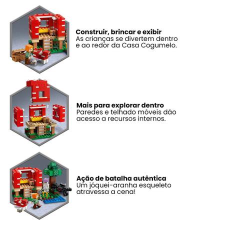 LEGO® Minecraft® A Casa Cogumelo 21179 Kit Incrível (272 Peças