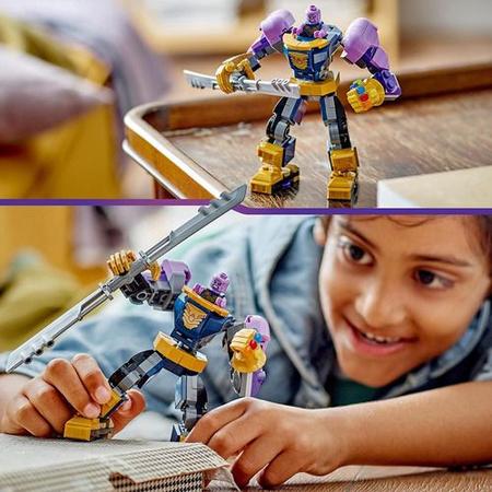 Kit Super Heroes Marvel 76242 Armadura Robô Thanos Lego Quantidade de peças  113