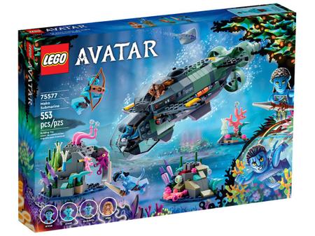 LEGO Avatar Submarino de Mako 553 Pe as 75577 Brinquedos de