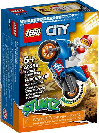 Imagem de Lego City 60298 Motocicleta De Acrobacias Foguete