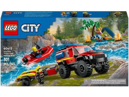 Imagem de LEGO City Caminhão dos Bombeiros 4x4 com 