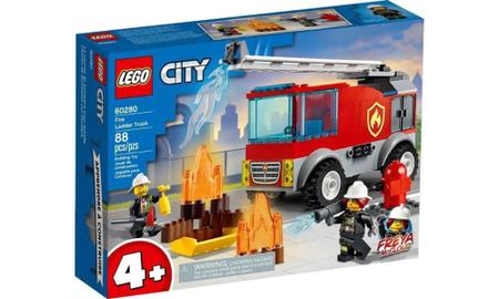 Imagem de Lego City Caminhão dos Bombeiros com Escada 88 Peças 60280