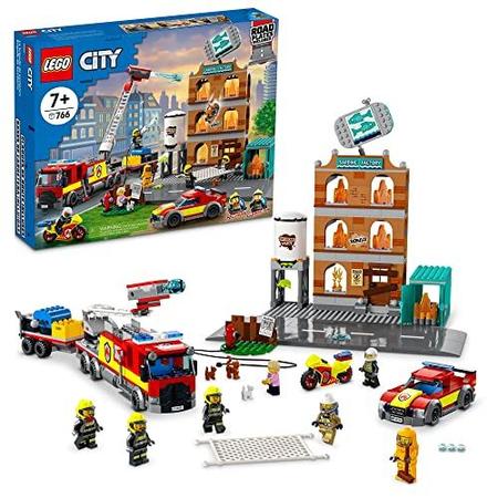 Imagem de LEGO City Fire Brigade 60321 Brinquedo de construção para crianças, Bo