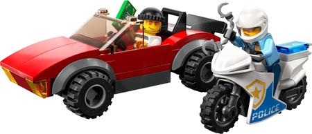 Imagem de LEGO City Perseguição de Carro com Moto da Polícia 59 peças