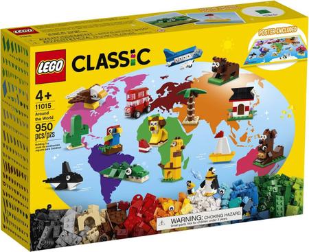 Lego Classic Ao Redor Mundo 950 Peças - Lego Brasil - Brinquedos de Montar e Desmontar - Magazine Luiza