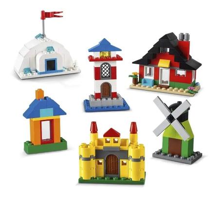 Brinquedo Infantil Lego Classic Blocos Casas e Peças Divertidas Blocos de  Montar +4 Anos 270 Peças - Baby&Kids