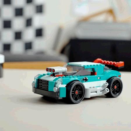 LEGO Creator 3-in-1: Carro de Corrida de Rua, Idades 7+, 258 Peças, Item  31127