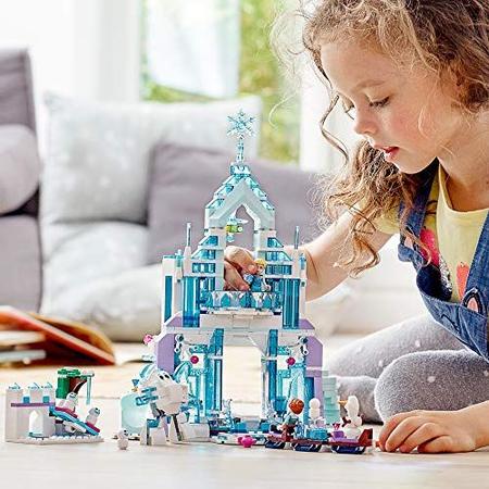 Imagem de LEGO Disney Frozen Elsa's Magical Ice Palace 43172 Toy Castle Building Kit com Mini Dolls, Castle Playset com personagens populares de Frozen, incluindo Elsa, Olaf, Anna e mais (701 peças)