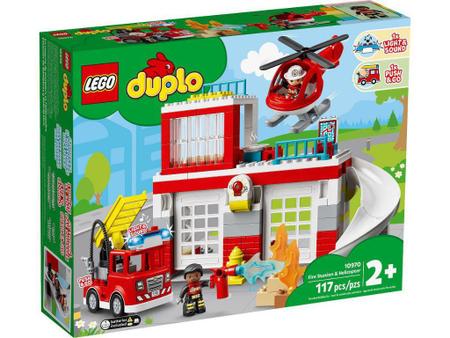 Imagem de Lego Duplo - Quartel dos Bombeiros e Helicóptero 10970