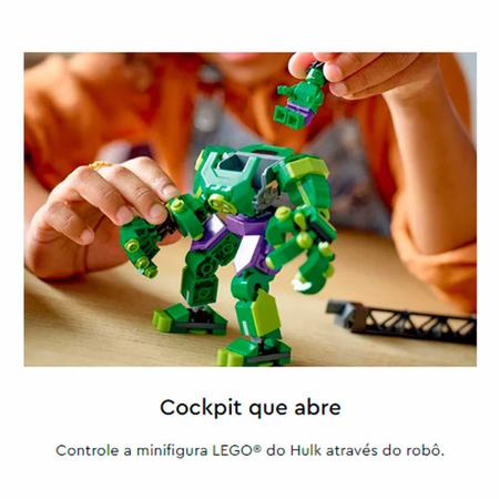 Kit Marvel Super Heroes 76241 Armadura Robô De Hulk Lego Quantidade de peças  138