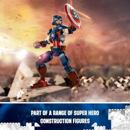 Imagem de LEGO Marvel - Figura de Construção do Capitão América 76258