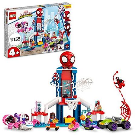 Imagem de LEGO Marvel Spidey and His Amazing Friends Spider-Man Webquarters Hangout 10784 Building Kit for Ages 4+ (155 peças)