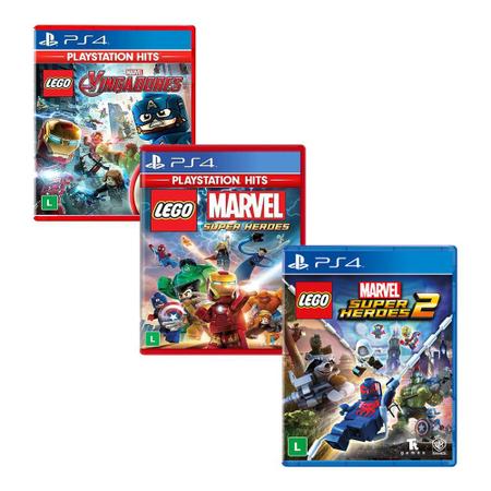 Lego Marvel Vingadores + Marvel Super Heroes 1 + 2 - PS4 - Tt Games - Jogos  de Ação - Magazine Luiza