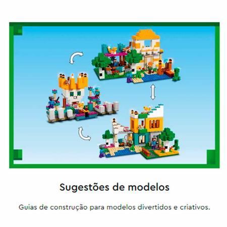 LEGO Minecraft - A Caixa de Minecraft 4.0 - 605 Peças - 21249 -  superlegalbrinquedos