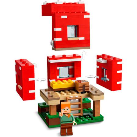 LEGO® Minecraft® A Casa Cogumelo 21179 Kit Incrível (272 Peças)