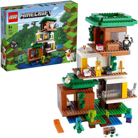 LEGO Minecraft A Casa da Árvore Moderna 21174 - Brinquedos de Montar e  Desmontar - Magazine Luiza