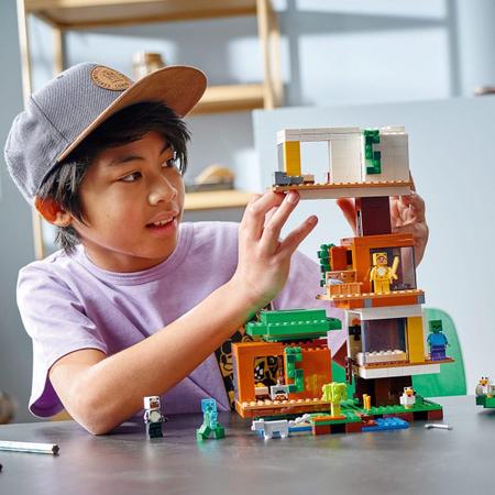 Lego Minecraft - A Casa Da Árvore Moderna 909 Peças - 21174 - Brinquedos de  Montar e Desmontar - Magazine Luiza