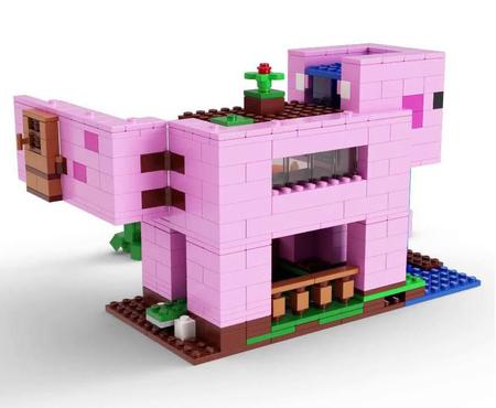 LEGO Minecraft A Casa do Porco 490 peças 21170 - Brinquedos de Montar e  Desmontar - Magazine Luiza