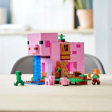 LEGO Minecraft A Casa do Porco 490 peças 21170 - Brinquedos de Montar e  Desmontar - Magazine Luiza