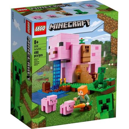 Lego Minecraft A Casa do Porco - Lego 21170 - UPA STORE