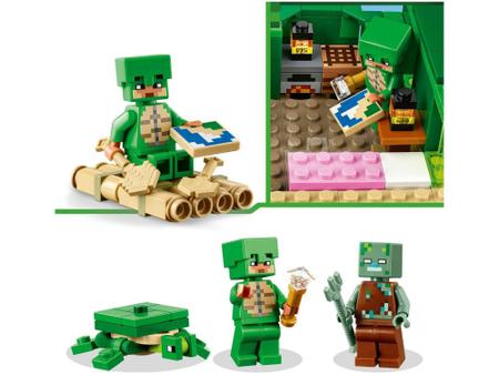 Imagem de LEGO Minecraft A Casa Tartaruga de Praia - 21254 234 Peças