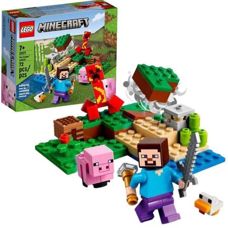 Brinquedo Boneco Minecraft My World Compatível Lego- Creeper