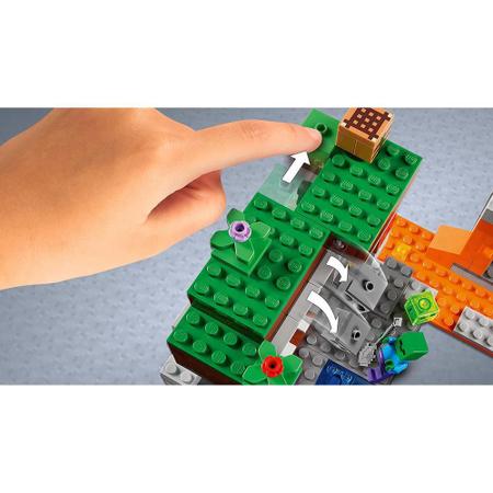 Lego Minecraft A Mina Abandonada 248 Peças - LEGO 21166 - Fabrica da Alegria