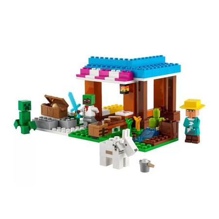 Imagem de Lego Minecraft A Padaria Com Creeper e Cabra Kit De Construção 21184 - 154 Peças