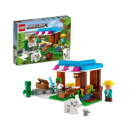Imagem de Lego Minecraft A Padaria Com Creeper e Cabra Kit De Construção 21184 - 154 Peças