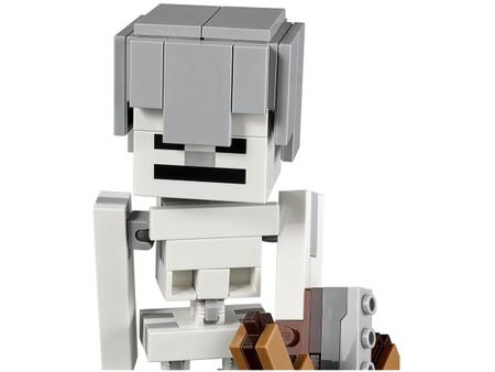 Brinquedo Lego Minecraft Bigfig Steve com Papagaio 21148