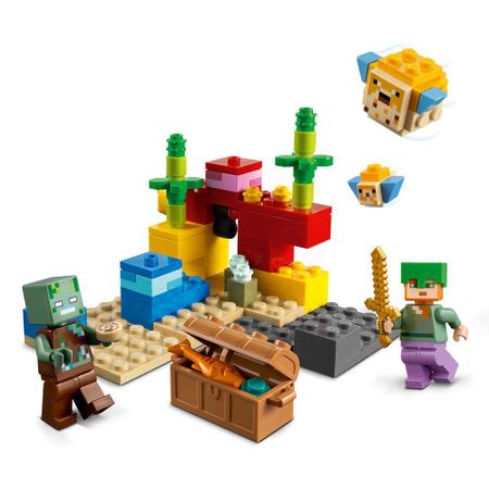 Lego minecraft o recife de coral 21164 - Brinquedos de Montar e
