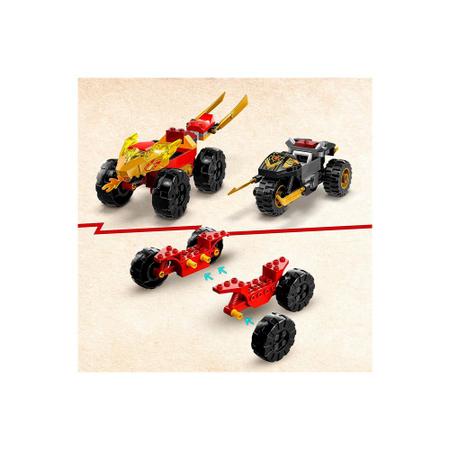 Imagem de Lego Ninjago Batalha de Carro e Moto de Kai e Ras 71789 - 103 Peças