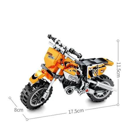 Lego Para Montar Moto De Corrida Brinquedo Colecionador em