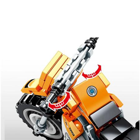 Lego Para Montar Moto De Corrida Brinquedo Colecionador em