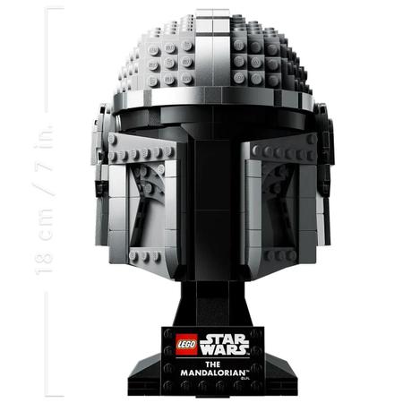 Imagem de Lego Star Wars Capacete do Mandaloriano 75328 com 584 Peças