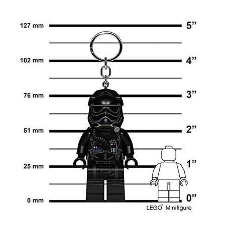 Imagem de LEGO Star Wars Tie Fighter Pilot LED Keychain Light - Figura de 3 polegadas de altura (KE113)