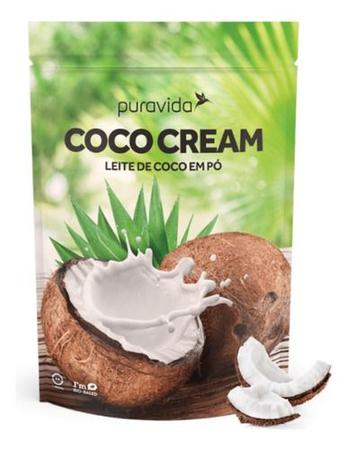 Leite De Coco Em Pó Coco Cream 4 X 250g Puravida Imagem de Leite De Coco Em Pó Coco Cream 4 X 250g Puravida