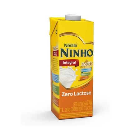 Imagem de Leite Zero Lactose Ninho Integral 1L Nestle Fort Caixa 12 Un