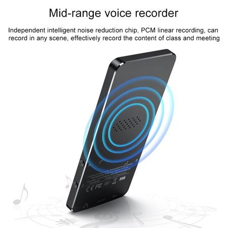 Imagem de Leitor de música Bluetooth MP3 MP4 1,8" com tela sensível ao toque de 16 GB