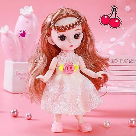 Moda bonito 17cm acessórios da boneca menina princesa vestir-se jogo mini  casa de jogo brinquedo bonecas bonitas acessórios roupas - AliExpress