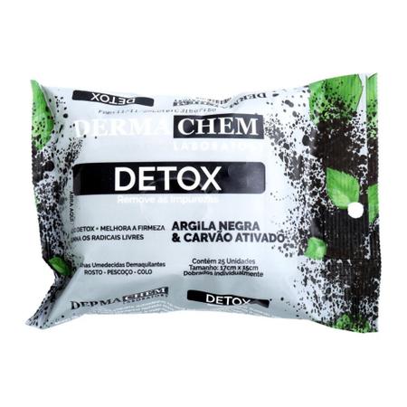 Lenço Demaquilante Detox Dermachem - Derma Chem Imagem de Lenço Demaquilante Detox Dermachem - Derma Chem