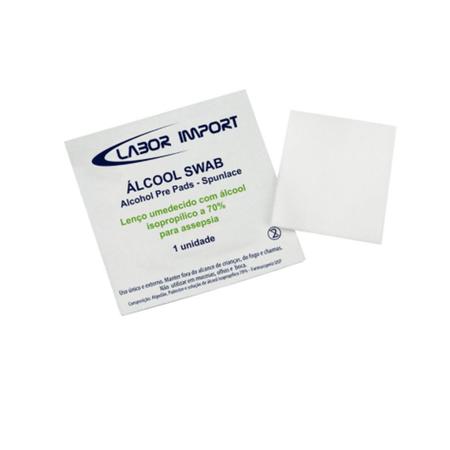 Imagem de Lenço Swabs Alcool 70% Individual P/ Assepsia C/100 un