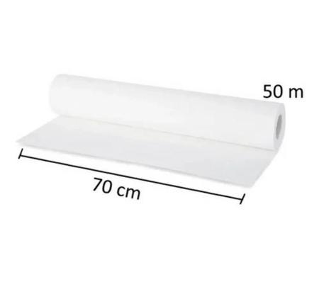 Imagem de Lençol Descartável Papel Hospitalar Maca 70cm x 50m C/ 10 rolos - FortClean