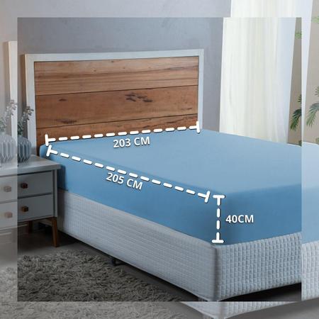 Lençol King Size 100% Algodão Percal 300 Fios com Elástico Forro de Cama - MF ENXOVAIS Imagem de Lençol King Size 100% Algodão Percal 300 Fios com Elástico Forro de Cama