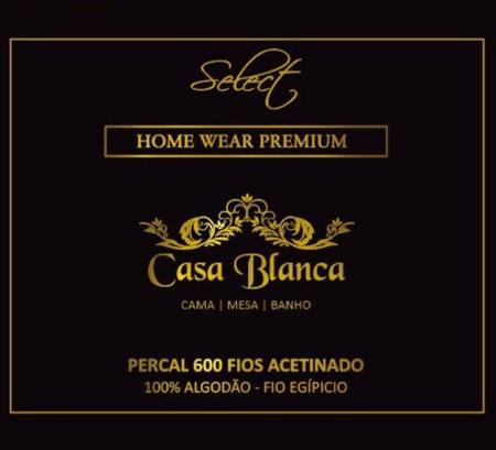 Imagem de Lençol S/ Elastico Casa Blanca Percal 600 Fios 100% Algodão Egipcio Solteiro King