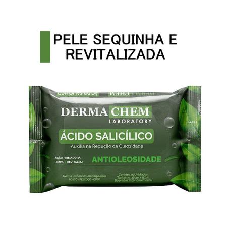 Imagem de Lenços Umedecidos 25un Demaquilante Antioleosidade Dermachem